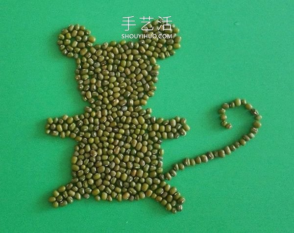 豆子粘貼畫老鼠簡(jiǎn)單又漂亮 -  rpnrmr.com