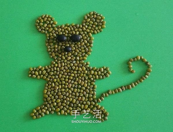 豆子粘貼畫老鼠簡(jiǎn)單又漂亮 -  rpnrmr.com