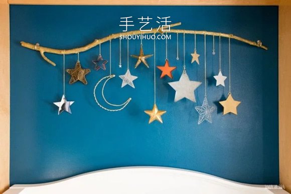 星星月亮風(fēng)鈴制作方法，裝飾嬰兒床超完美！ -  rpnrmr.com