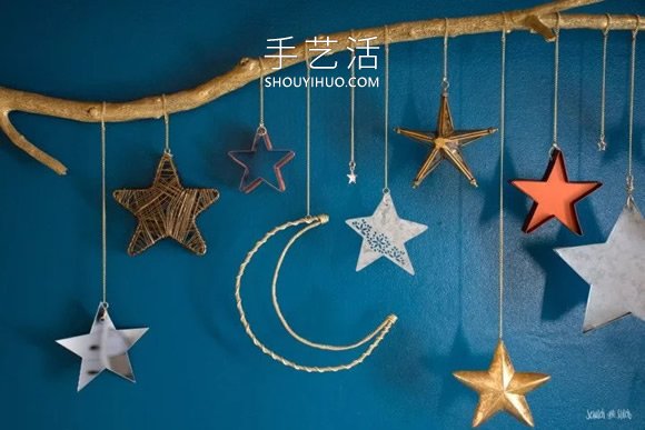星星月亮風(fēng)鈴制作方法，裝飾嬰兒床超完美！ -  rpnrmr.com
