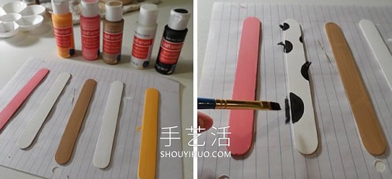 農(nóng)場動物雪糕棍書簽的制作方法 -  rpnrmr.com