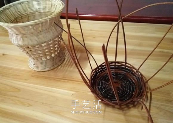 藤編收納筐的編織方法DIY圖解教程 -  rpnrmr.com