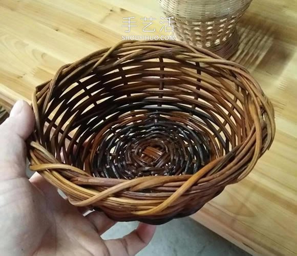 藤編收納筐的編織方法DIY圖解教程 -  rpnrmr.com