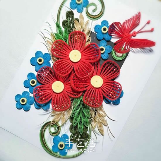 簡(jiǎn)單又漂亮衍紙花畫教程圖解 -  rpnrmr.com