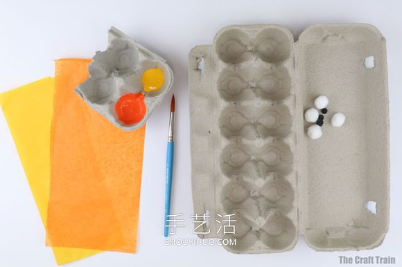 簡單的雞蛋托金魚手工制作圖片 -  rpnrmr.com