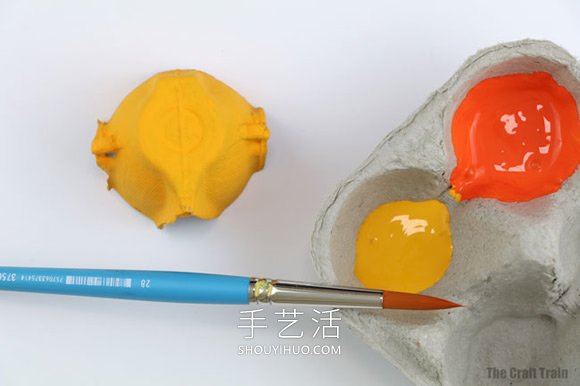 簡單的雞蛋托金魚手工制作圖片 -  rpnrmr.com