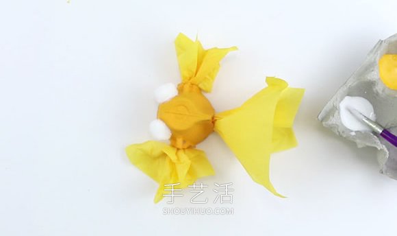 簡單的雞蛋托金魚手工制作圖片 -  rpnrmr.com