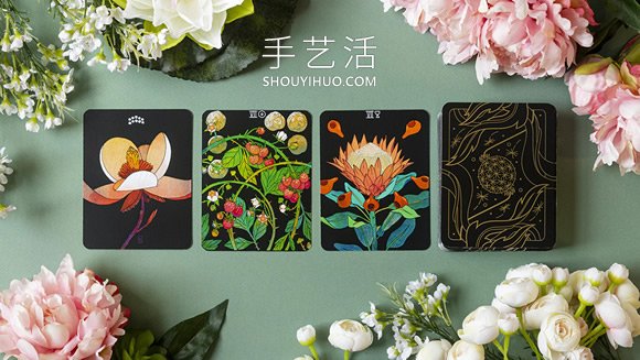 手繪植物塔羅牌！結(jié)合神秘占卜、花語寓意和哲學(xué) -  rpnrmr.com
