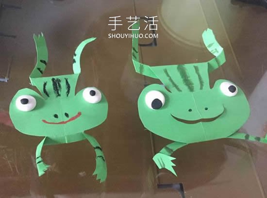 幼兒園卡紙手工制作青蛙教程 -  rpnrmr.com