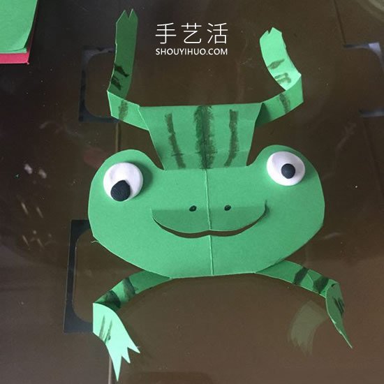 幼兒園卡紙手工制作青蛙教程 -  rpnrmr.com