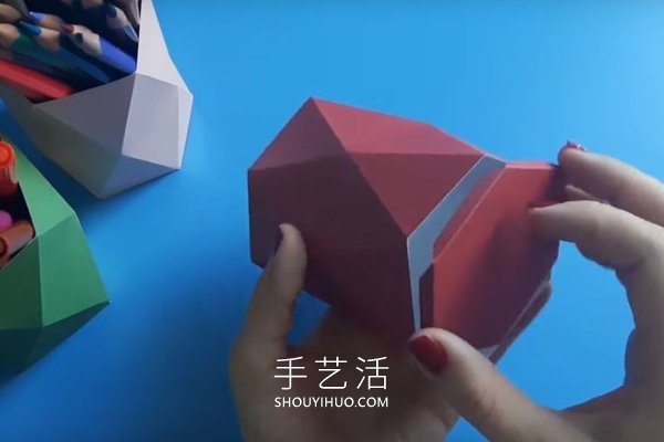 小學(xué)生用卡紙手工制作筆筒做法 -  rpnrmr.com