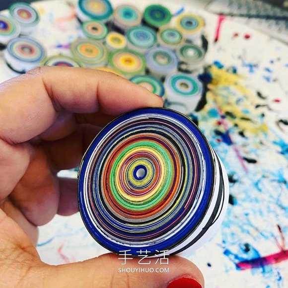 抽象衍紙畫作品圖案，仿佛美輪美奐的萬花筒 -  rpnrmr.com