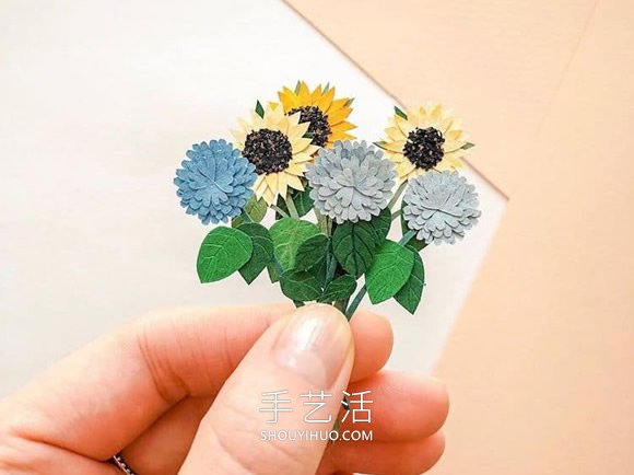 俄羅斯Tania Lissova迷人的手工剪紙花束作品 -  rpnrmr.com
