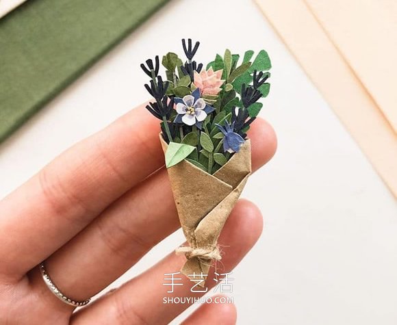 俄羅斯Tania Lissova迷人的手工剪紙花束作品 -  rpnrmr.com