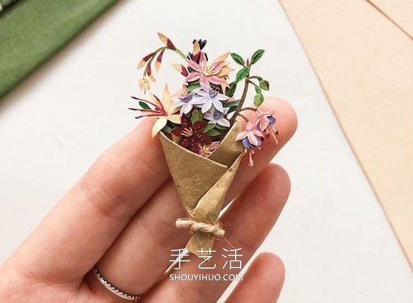 俄羅斯Tania Lissova迷人的手工剪紙花束作品 -  rpnrmr.com