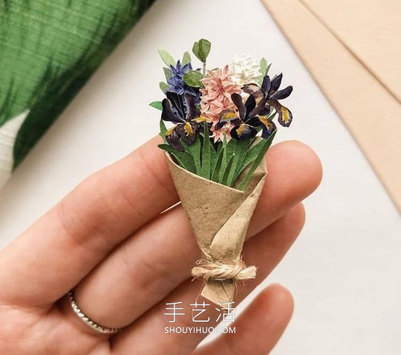 俄羅斯Tania Lissova迷人的手工剪紙花束作品 -  rpnrmr.com