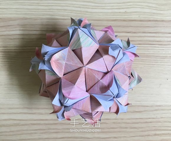 漂亮花球折紙教程步驟圖解分享 -  rpnrmr.com