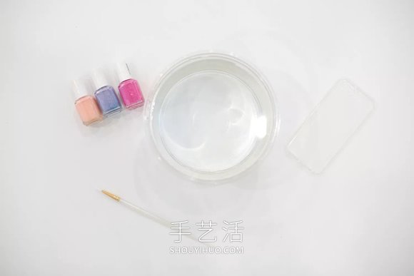 DIY大理石花紋指甲油手機(jī)殼的方法教程 -  rpnrmr.com