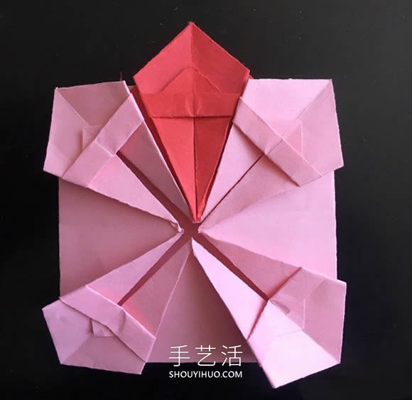 小花籃的折紙方法簡單教程 -  rpnrmr.com