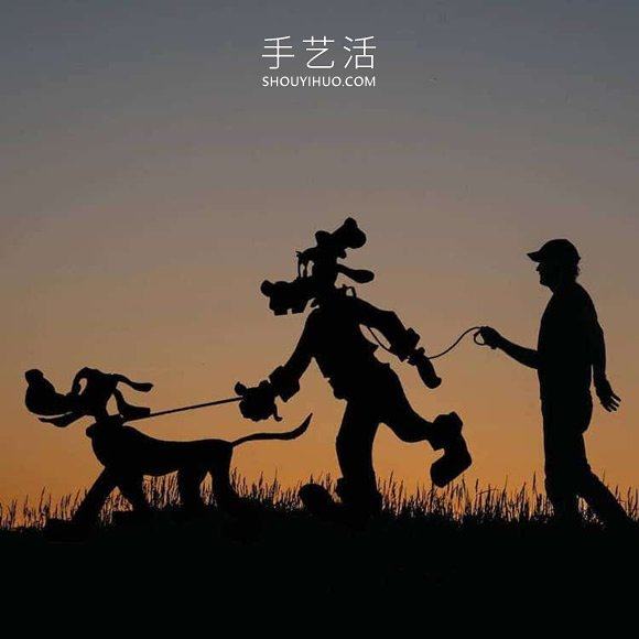 他將硬紙板放置夕陽下，拍攝栩栩如生創(chuàng)意照 -  rpnrmr.com