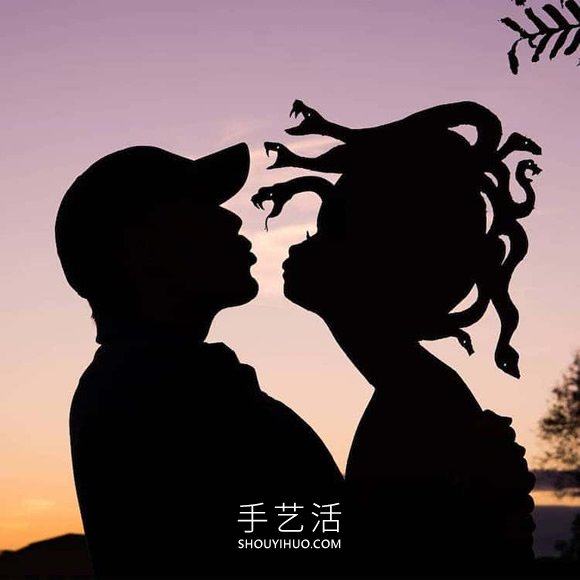 他將硬紙板放置夕陽下，拍攝栩栩如生創(chuàng)意照 -  rpnrmr.com