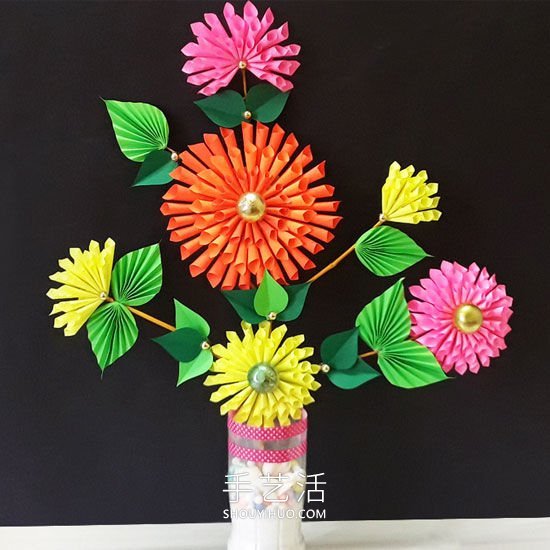 彩紙花手工作品及制作方法圖解 -  rpnrmr.com
