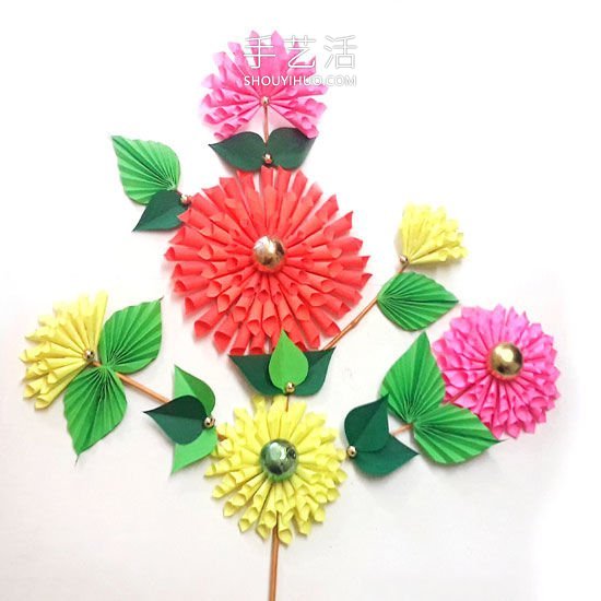 彩紙花手工作品及制作方法圖解 -  rpnrmr.com