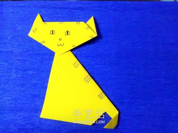 最簡(jiǎn)單折小貓的方法詳細(xì)步驟圖解 -  rpnrmr.com