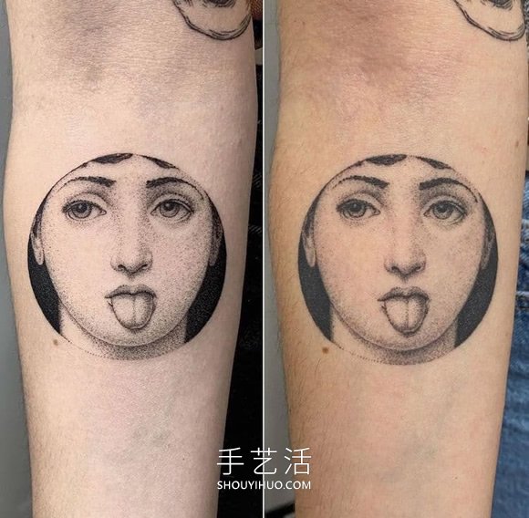 微小的點和細線組合，超現(xiàn)實主義紋身作品賞 -  rpnrmr.com