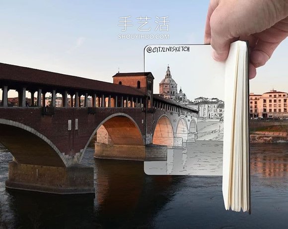 將現(xiàn)實(shí)場(chǎng)景與卡通素描融合DIY創(chuàng)意相片 -  rpnrmr.com