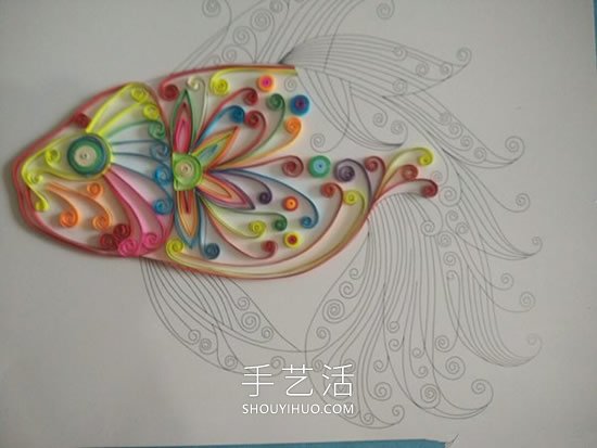 衍紙神仙魚制作教程非常漂亮 -  rpnrmr.com