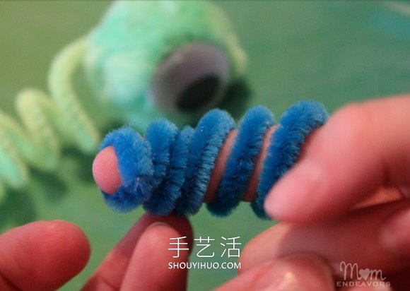 扭扭棒小怪物指偶的簡單制作方法教程 -  rpnrmr.com