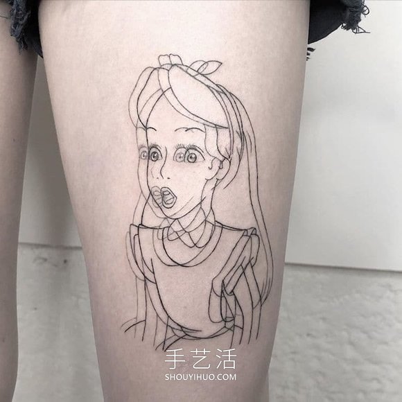 創(chuàng)意錯(cuò)覺(jué)紋身，讓人眼花繚亂的細(xì)線設(shè)計(jì)！ -  rpnrmr.com