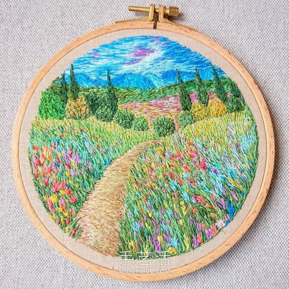 基于印象派繪畫的精美手工刺繡設(shè)計(jì)作品 -  rpnrmr.com