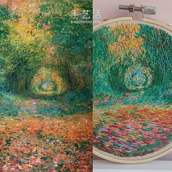 基于印象派繪畫的精美手工刺繡設(shè)計(jì)作品 -  rpnrmr.com