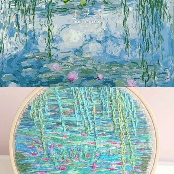 基于印象派繪畫的精美手工刺繡設(shè)計(jì)作品 -  rpnrmr.com