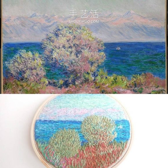 基于印象派繪畫的精美手工刺繡設(shè)計(jì)作品 -  rpnrmr.com