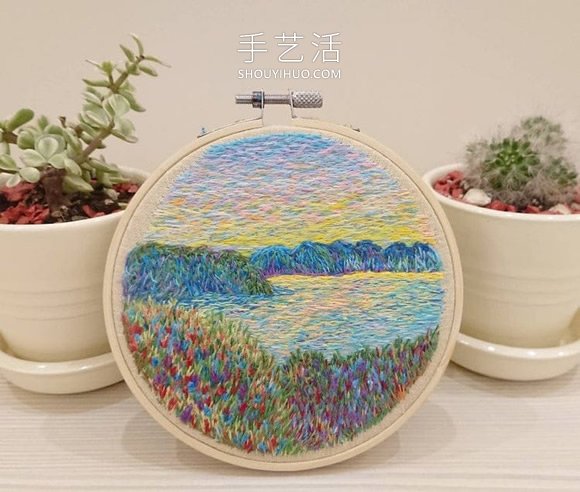 基于印象派繪畫的精美手工刺繡設(shè)計(jì)作品 -  rpnrmr.com