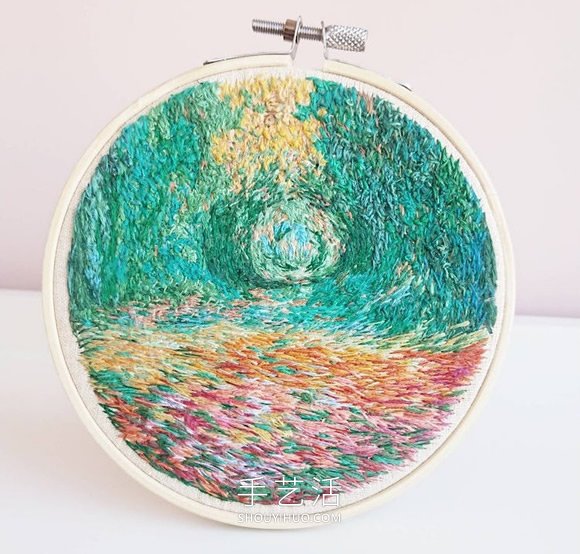 基于印象派繪畫的精美手工刺繡設(shè)計(jì)作品 -  rpnrmr.com