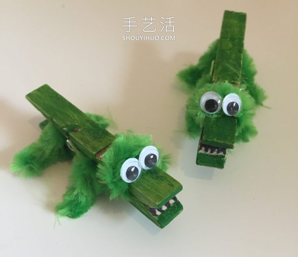木夾子鱷魚手工制作教程超簡單 -  rpnrmr.com
