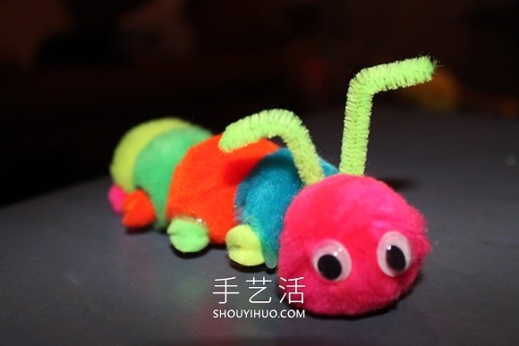 春天的絨球毛毛蟲手工制作教案 -  rpnrmr.com