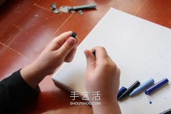 幼兒園蠟筆手工制作雨云畫的做法教程 -  rpnrmr.com