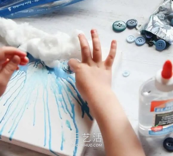 幼兒園蠟筆手工制作雨云畫的做法教程 -  rpnrmr.com