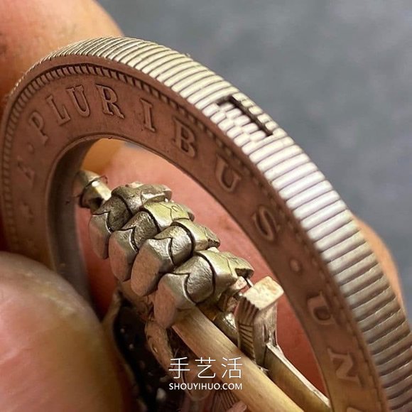 暗藏機關(guān)！將美元硬幣DIY制作成浮雕雕塑 -  rpnrmr.com