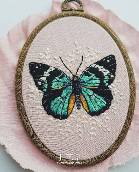逼真刺繡胸針，看起來像真正的蝴蝶停在身上 -  rpnrmr.com
