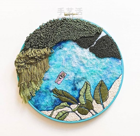 刺繡制成的田園海景，分享對生活的簡單熱愛 -  rpnrmr.com