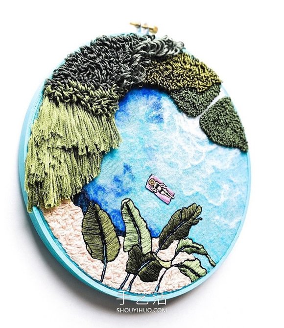 刺繡制成的田園海景，分享對生活的簡單熱愛 -  rpnrmr.com