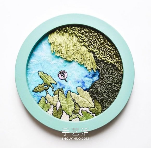 刺繡制成的田園海景，分享對生活的簡單熱愛 -  rpnrmr.com