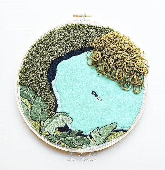 刺繡制成的田園海景，分享對生活的簡單熱愛 -  rpnrmr.com