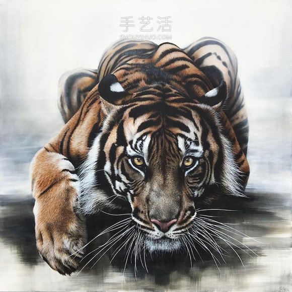 超寫實(shí)的油畫，捕捉野生動(dòng)物的野性自然之美 -  rpnrmr.com